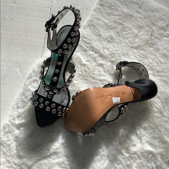 Report signature leather beaded platform heels - Picture 3 of 5